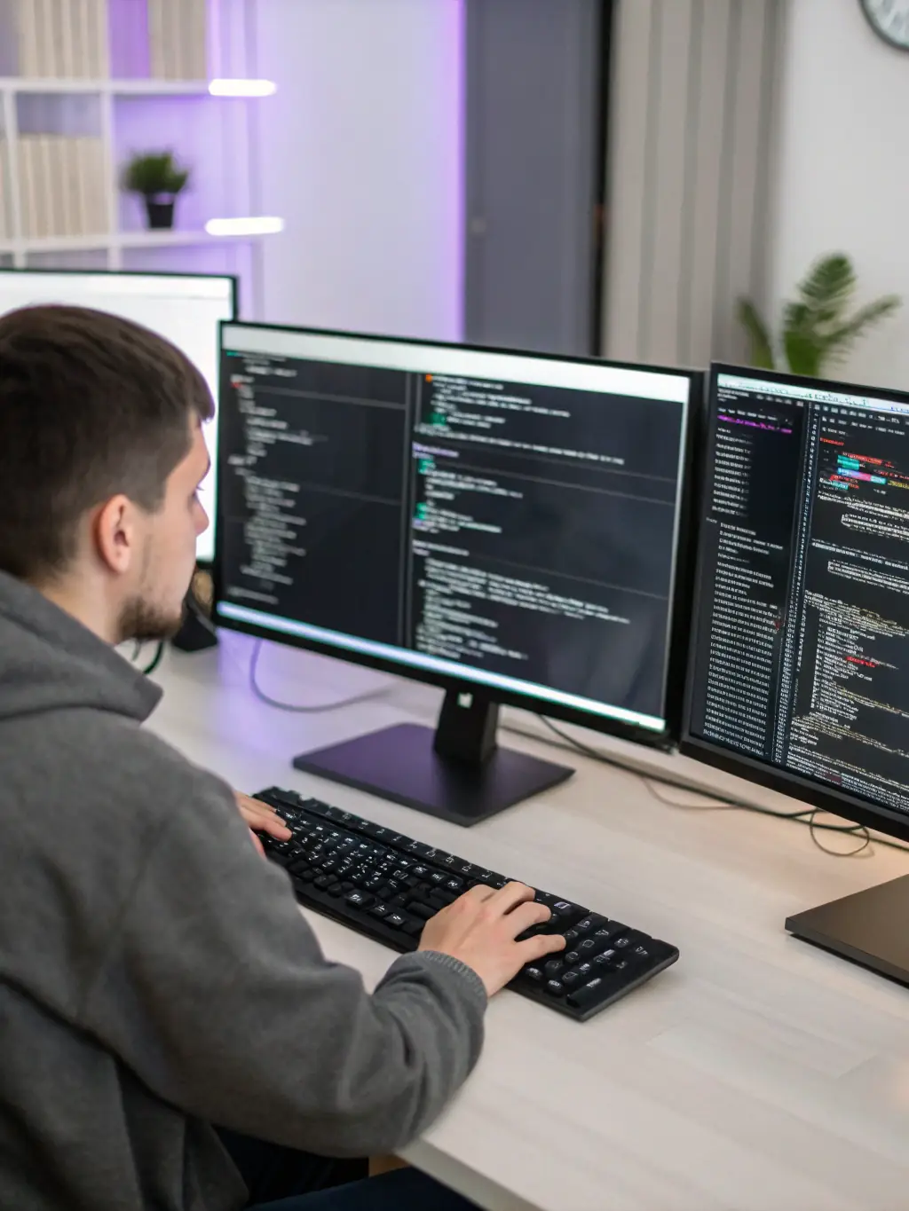 A developer debugging TypeScript code in a professional IDE, showcasing the process of identifying and fixing errors.
